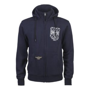 West Coast Choppers WCC OG ATX zip hoodie navy blue
