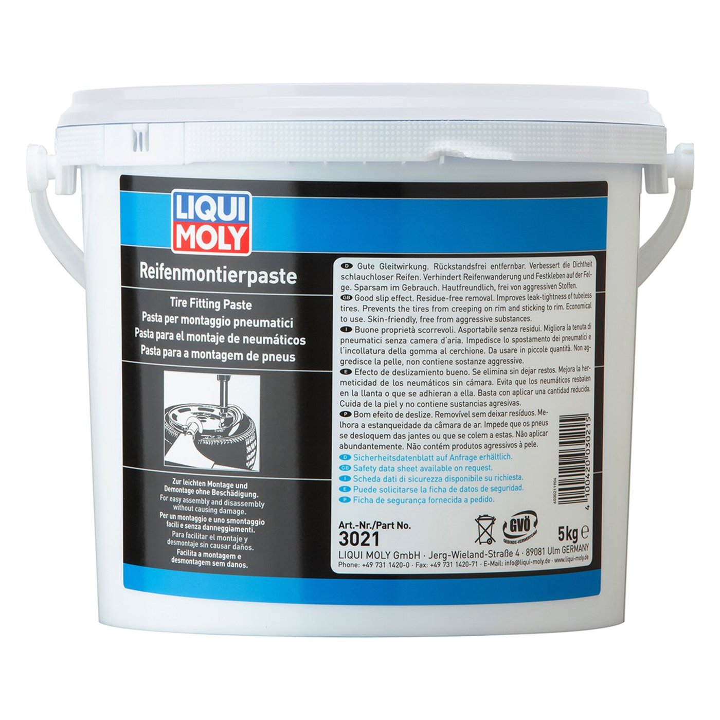 Liqui Moly Liqui Moly, tire mounting paste. 5 kilo bucket
