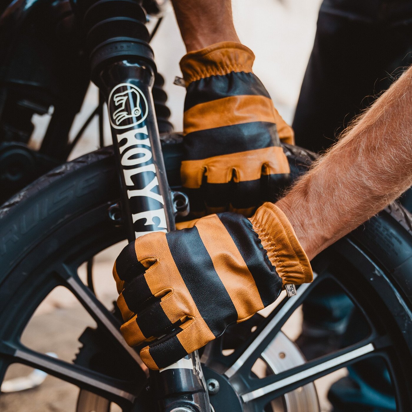 Holy Freedom Holy Freedom Pitt Raw gloves black/brown - Image 2