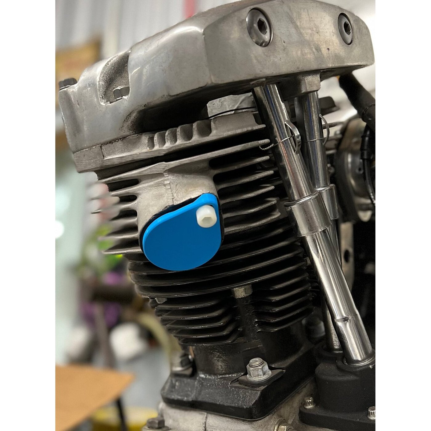 9 Finger Fabrication LLC 9Finger Fabrication, Shovelhead exhaust port cover set - Image 2