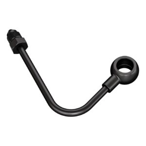Goodridge Goodridge ABS adapter front. Black plated carbon steel