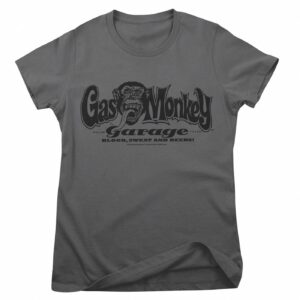 Gas Monkeys Garage GMG Logo female t-shirt dark grey