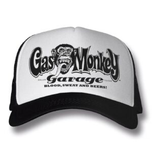 Gas Monkeys Garage GMG Logo trucker cap white/black